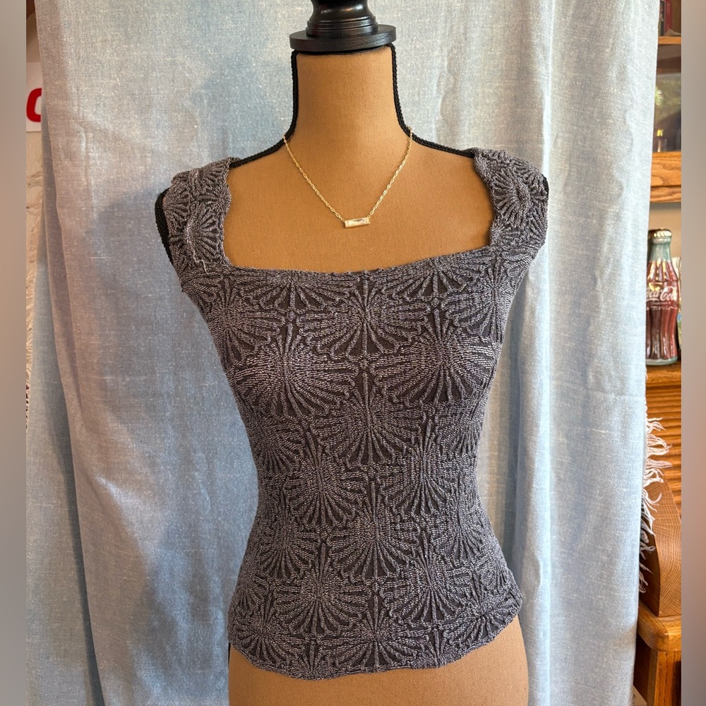 Free People Black and Gray tank